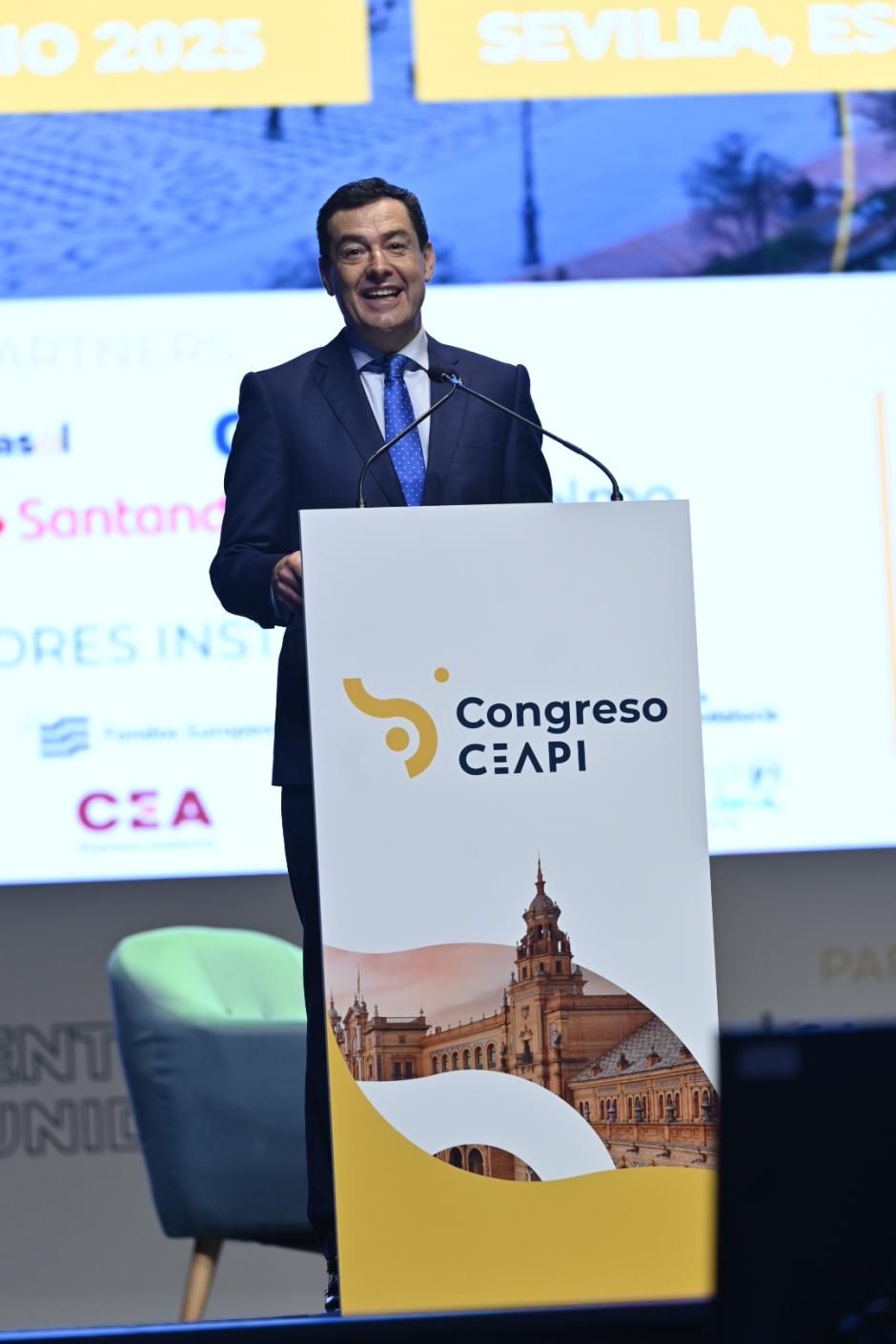El presidente de la Junta, durante su intervención