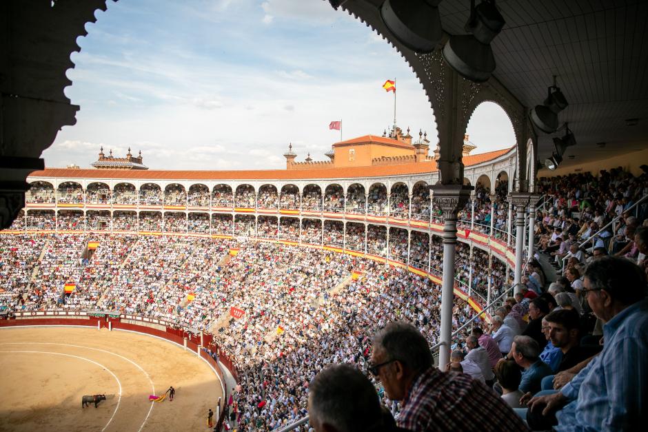 Vista panorámica del interior de la Plaza de toros de Las Ventas