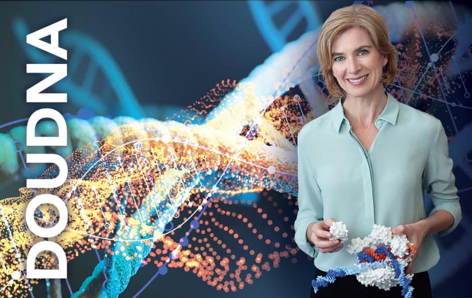 Imagen de la ganadora del Nobel de Química, Jennifer Doudna, promocionando el superordenador que llevará su nombre