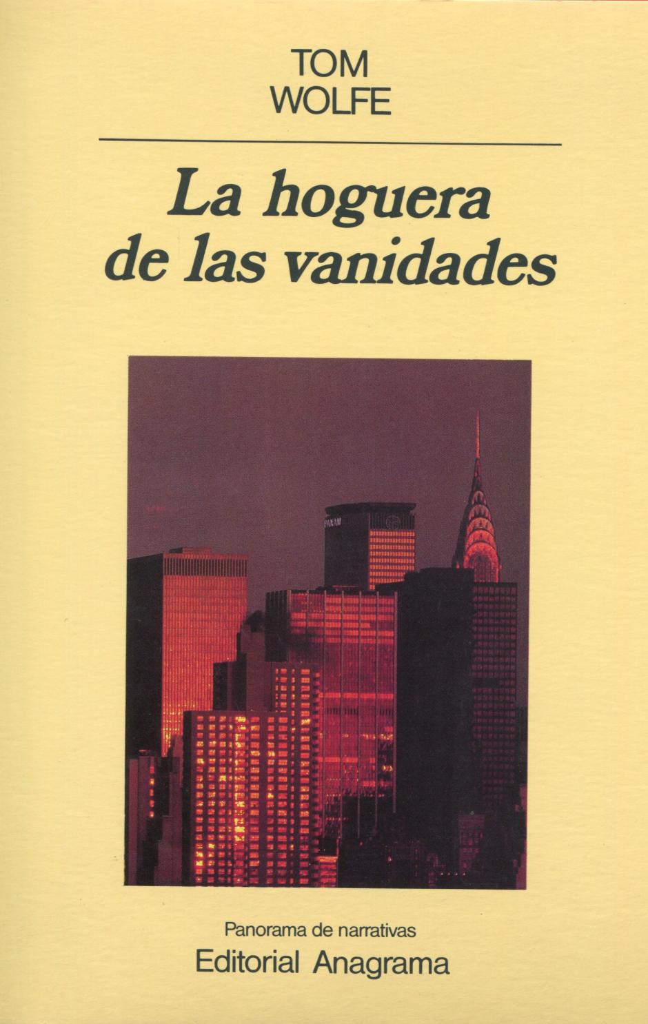 Portada de la novela 'La hoguera de las vanidades'