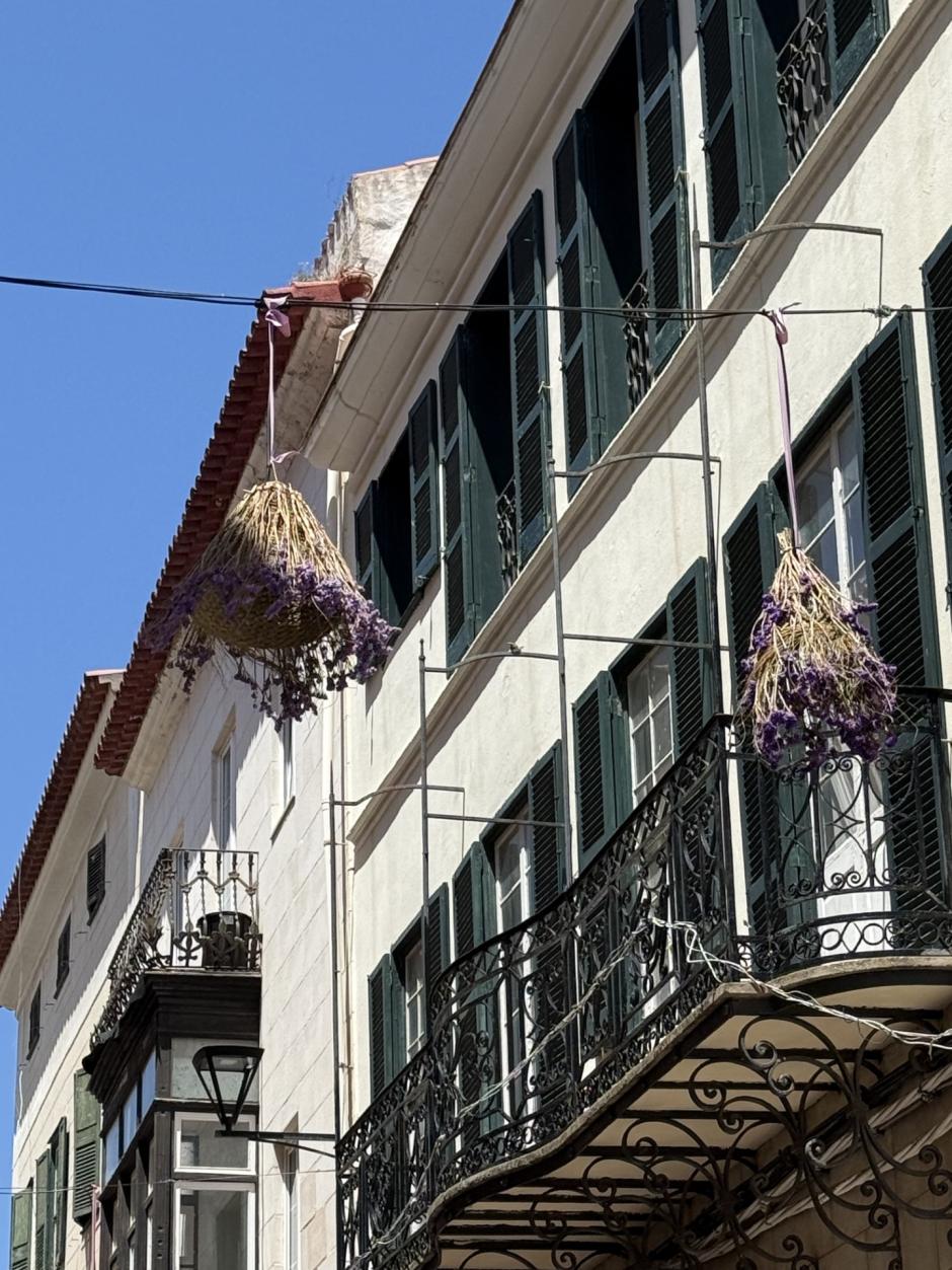 Balcones georgianos en Mahón.