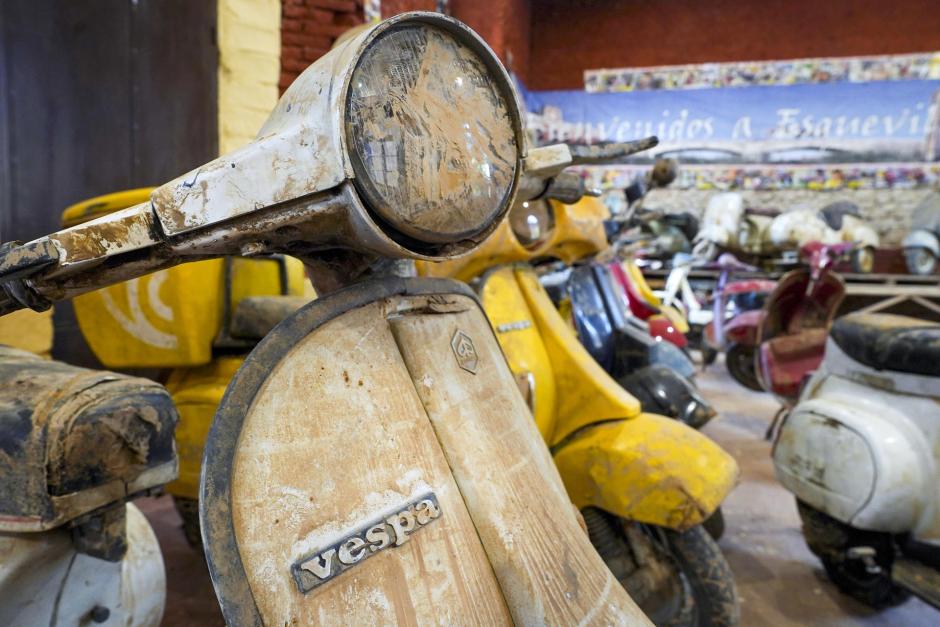 Una de las vespas afectadas por la dana