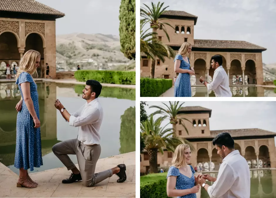 Pedida de mano en la Alhambra