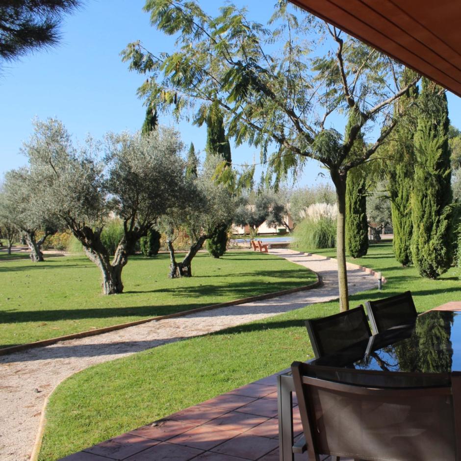 Jardines del centro deportivo