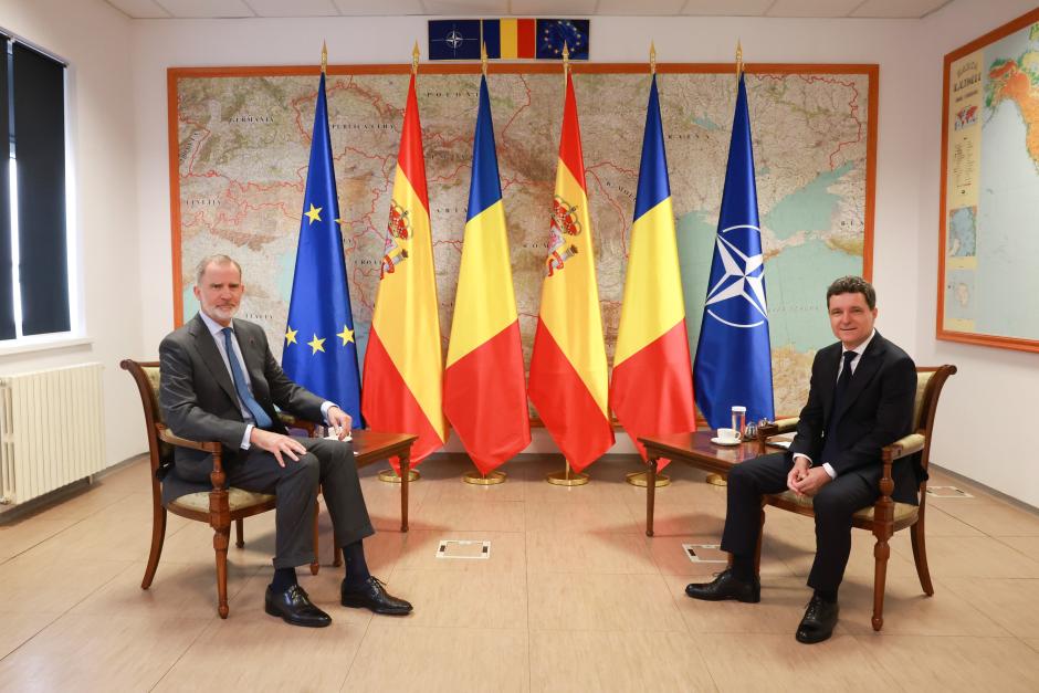 Encuentro mantenido por el Rey y el presidente de Rumanía