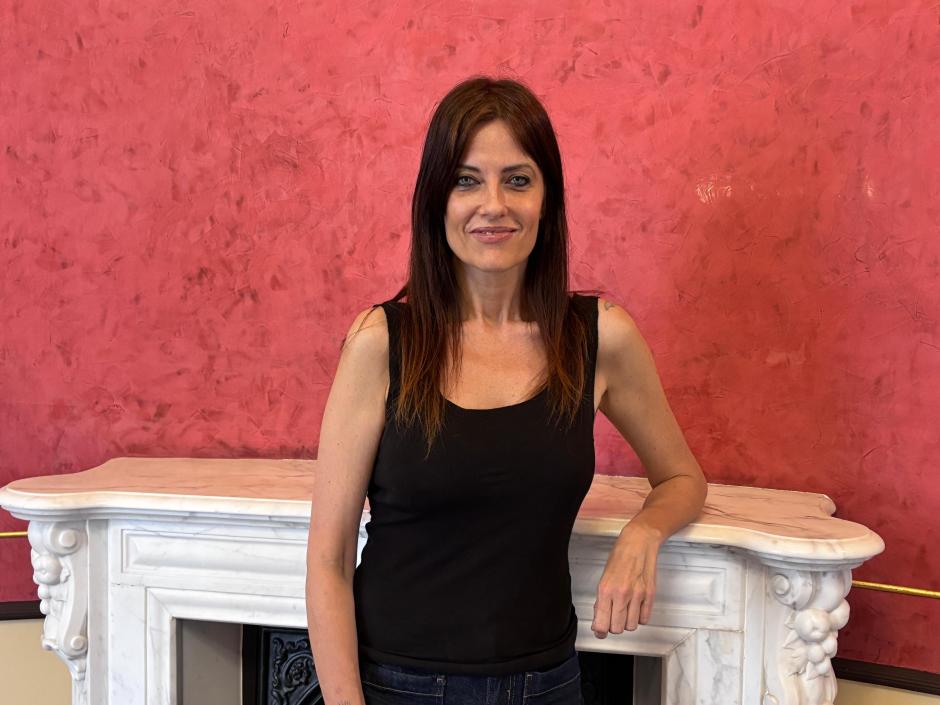 Cristina Seguí, durante la entrevista en el Palacio Colomina de Valencia.
