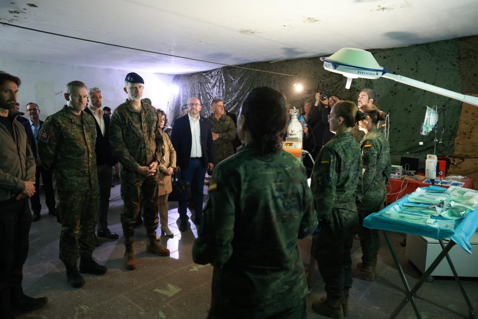 En el edificio verde a cargo de la teniente coronel médico María Cristina Rodríguez Villarino