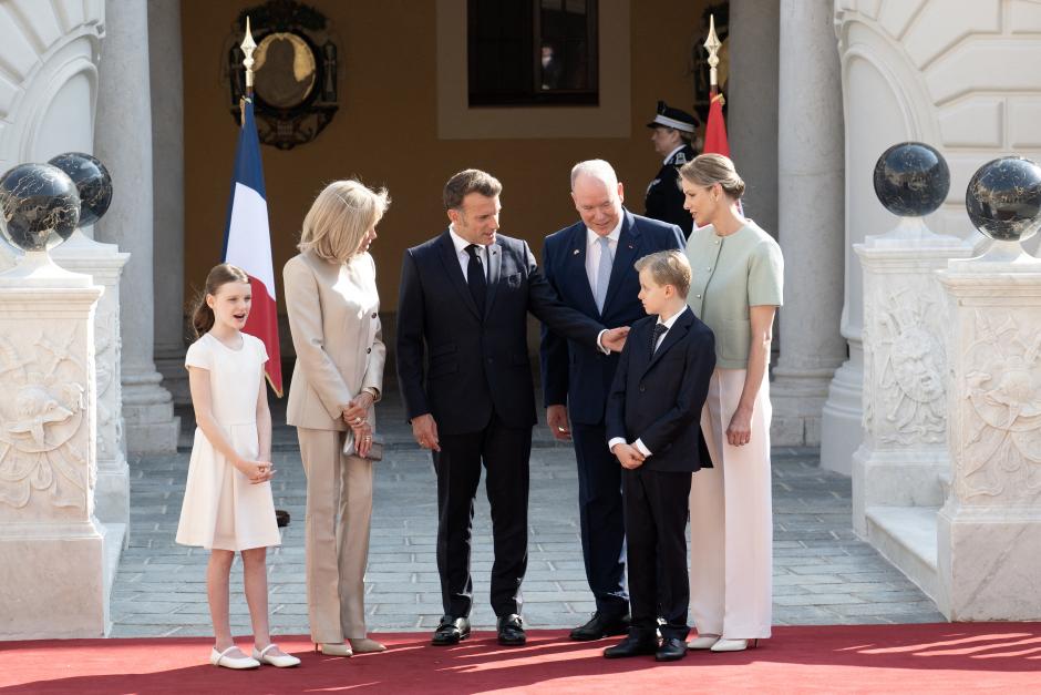 Estuvieron presentes en la visita de los Macron