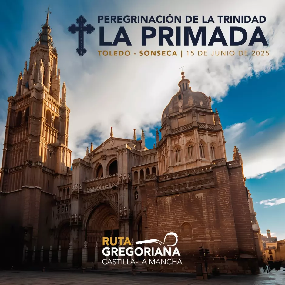 El cartel que anuncia la peregrinación de mañana