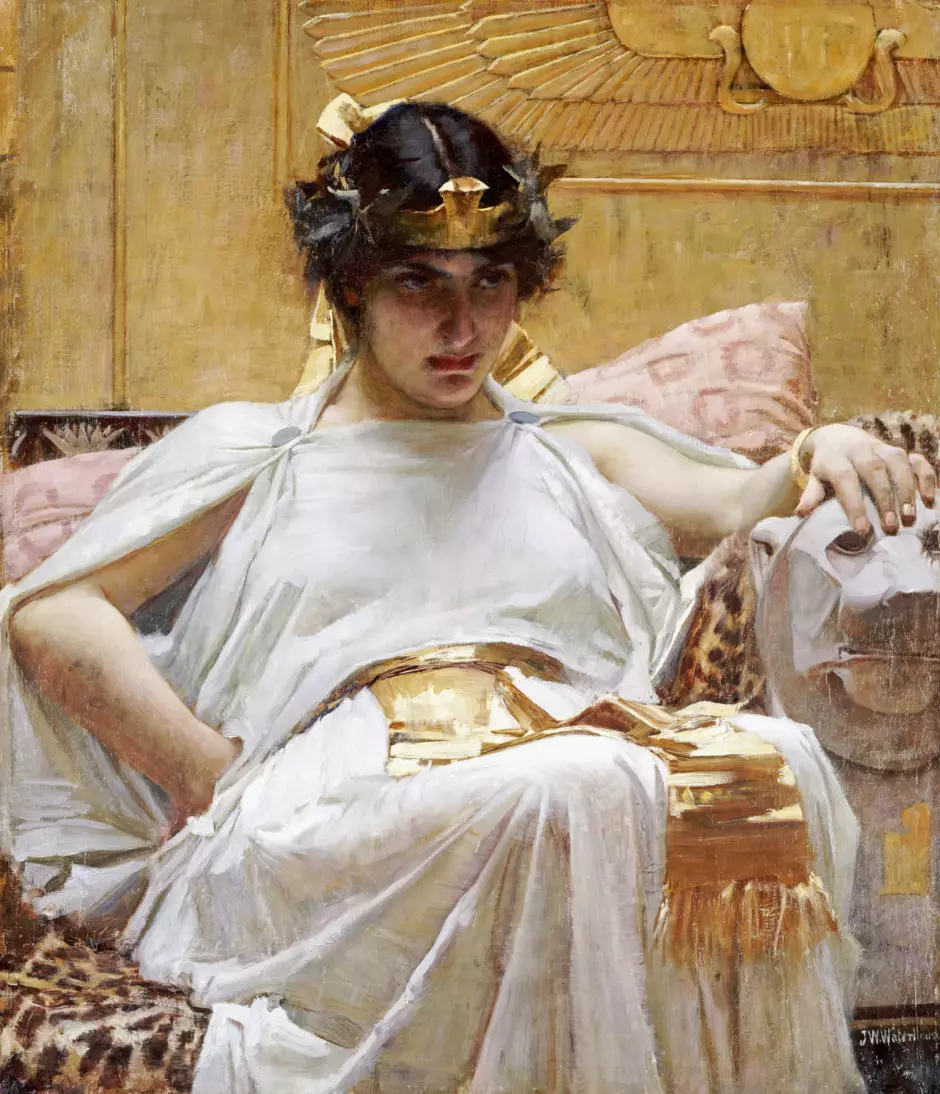 Cleopatra. Retrato del artista John William Waterhouse