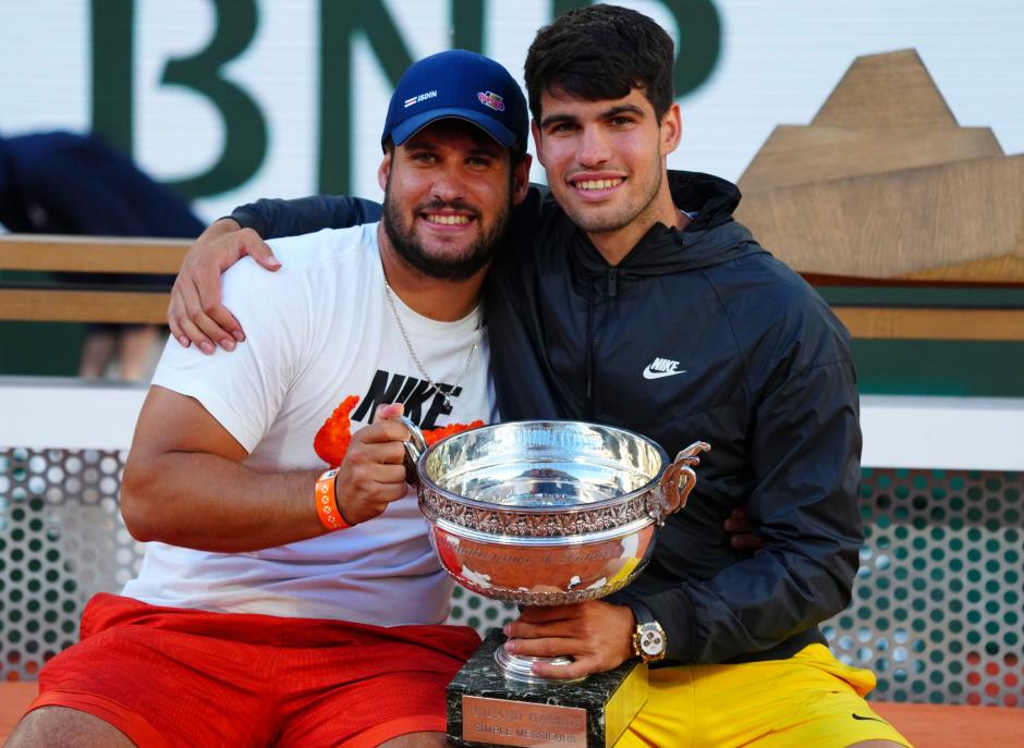 Carlos Alcaraz, junto a su hermano Álvaro