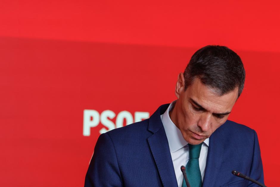 Rueda de prensa de Pedro Sánchez tras la reunión de la Comisión Ejecutiva Federal del PSOE