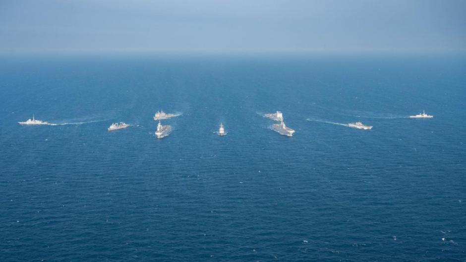 Unidades de la OTAN del Grupo Marítimo Permanente 1 (SNMG1) participaron en el ejercicio liderado por Francia Polaris 25