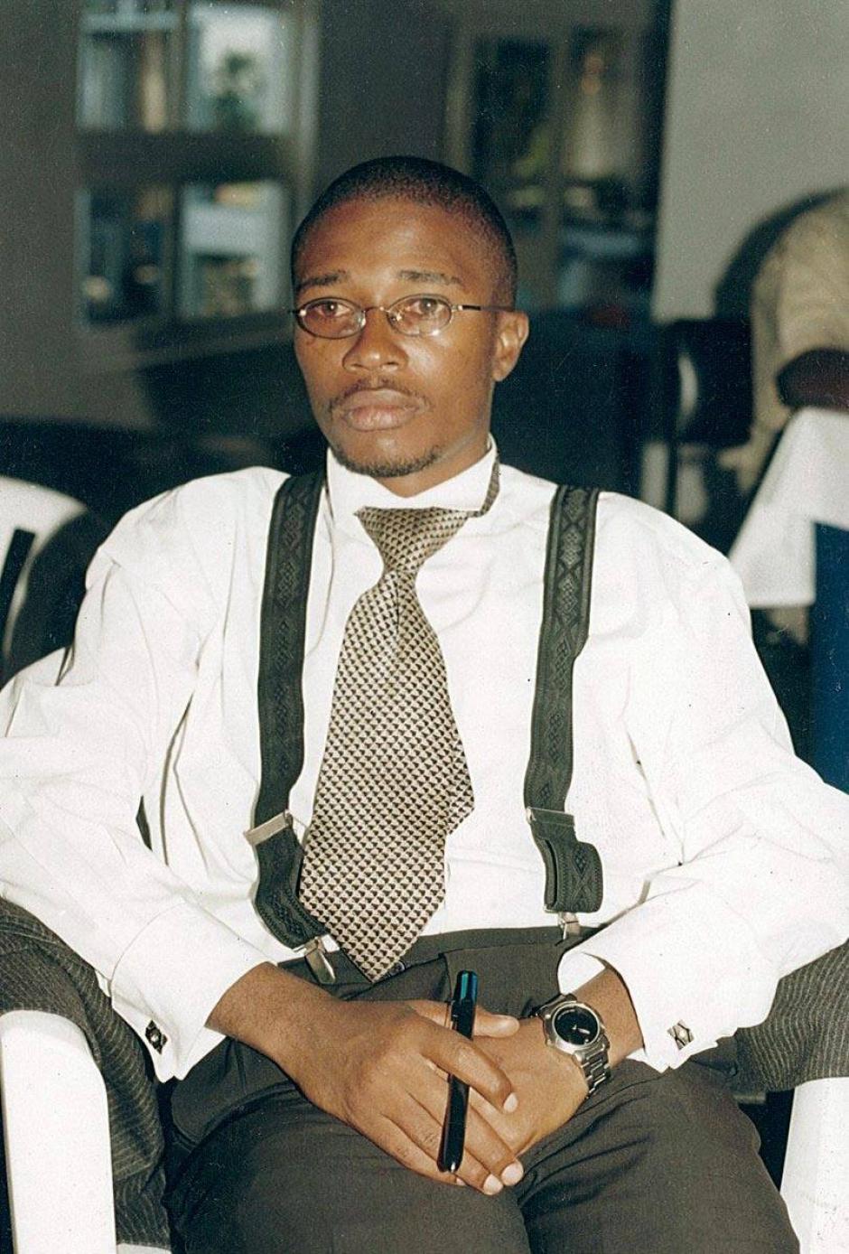 Floribert Bwana Chui, poco antes de ser asesinado