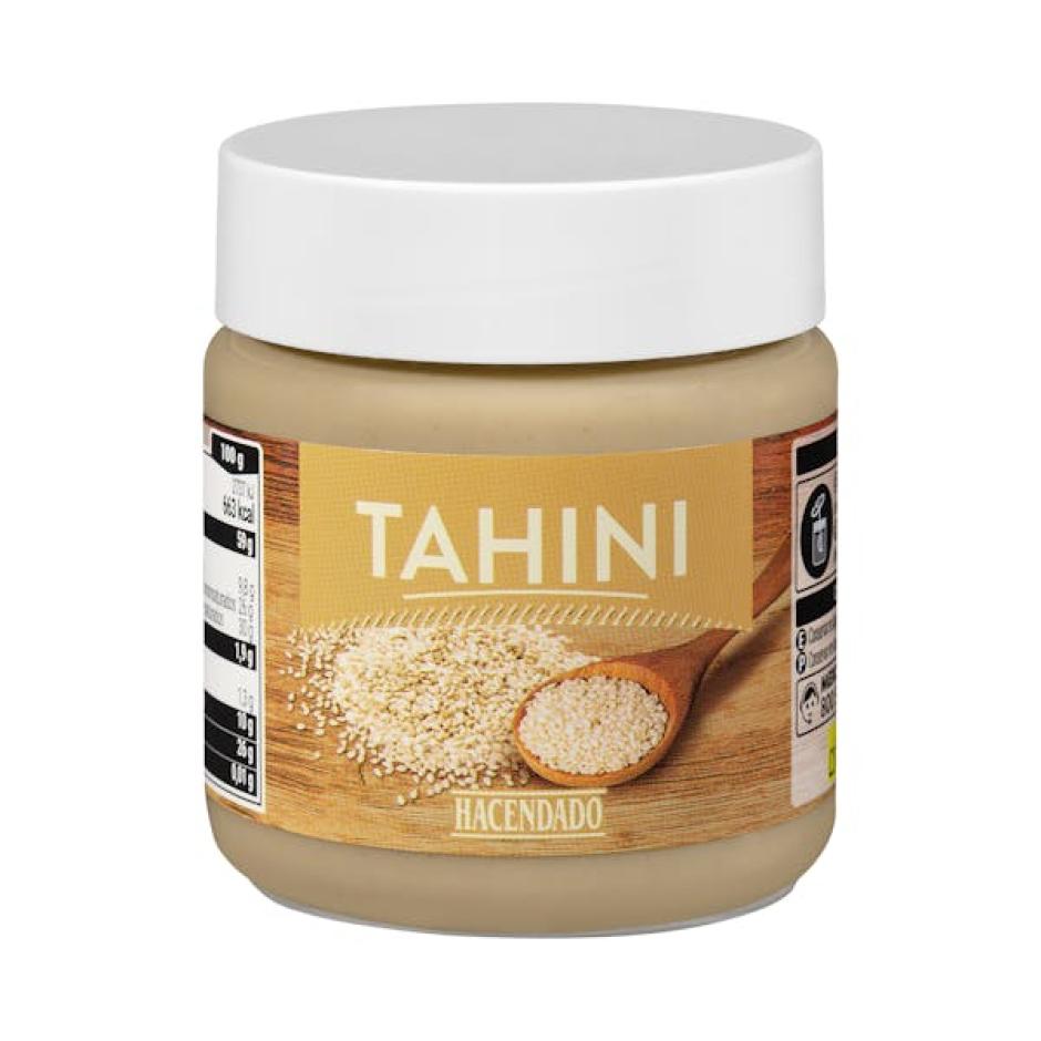 Imagen de un tarro de tahini de Mercadona, el producto que vuelve a su catálogo después de dos años
