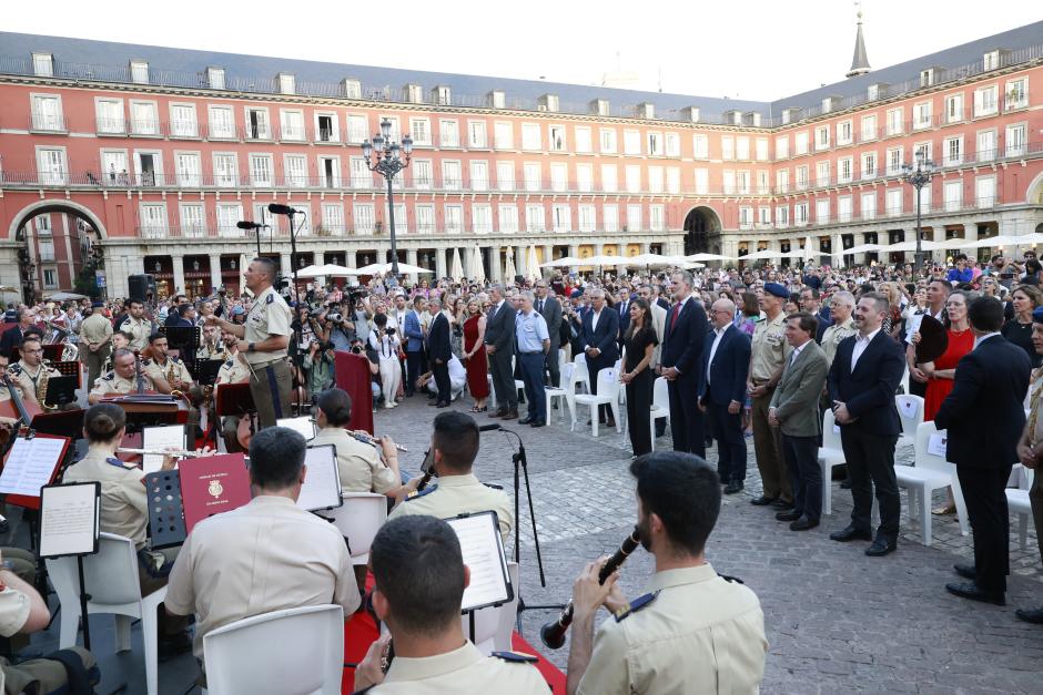 Una imagen del concierto de la Guardia Real al que han asistido los Reyes