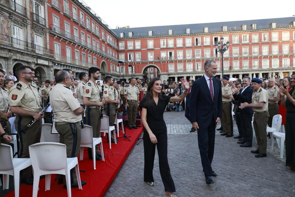 Los Reyes, en el concierto de la Guardia Real