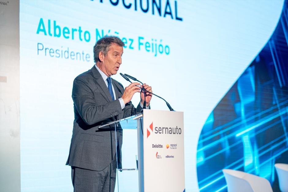 El presidente del PP, Alberto Núñez Feijóo