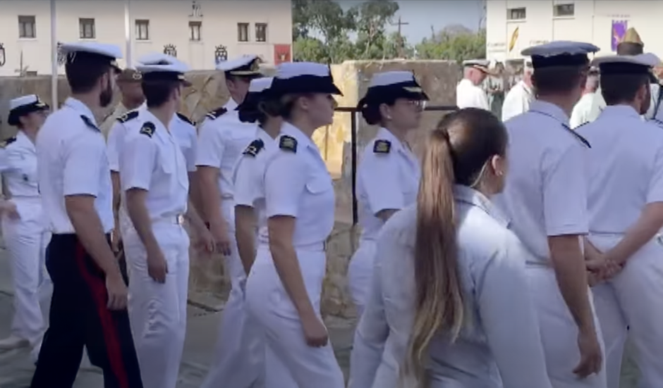 Doña Leonor, en el acto que ha celebrado la Legión este sábado en Ceuta