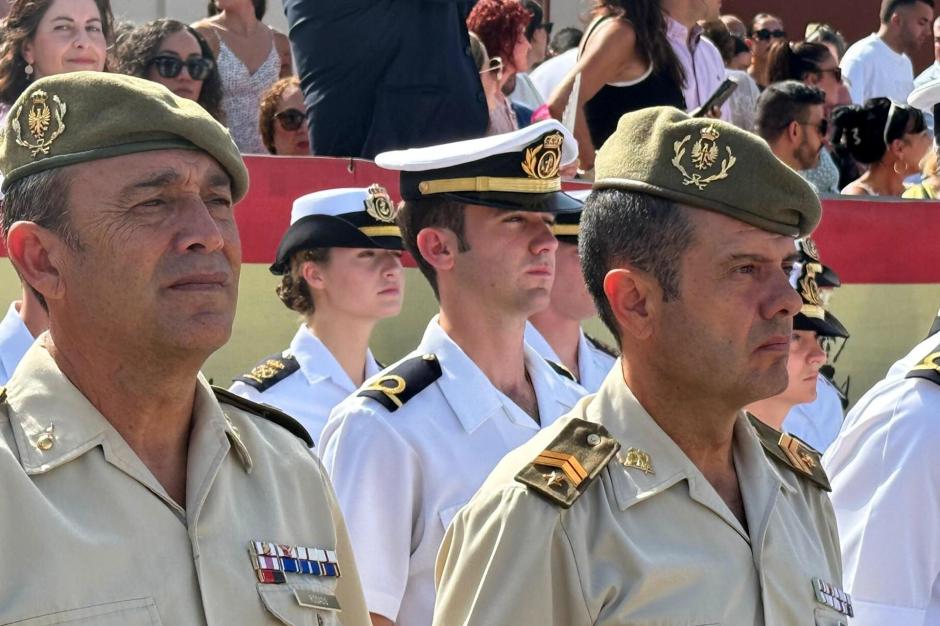 Otra imagen de la Princesa de Asturias, en el acto militar celebrados en Ceuta este sábado