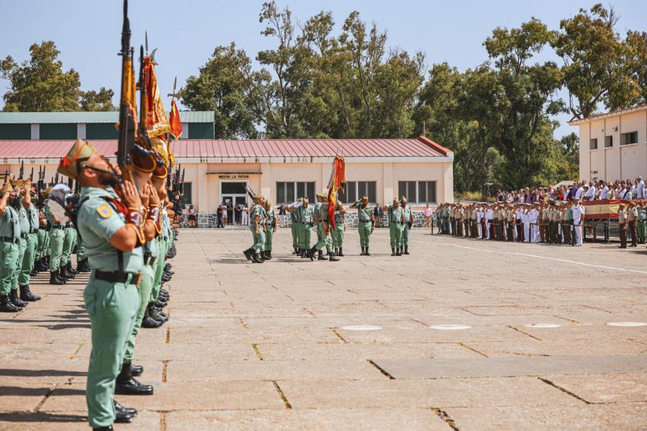 Ceremonia militar celebrada este sábado en la cuna de la Legión en Ceuta a la que ha acudido la Princesa
