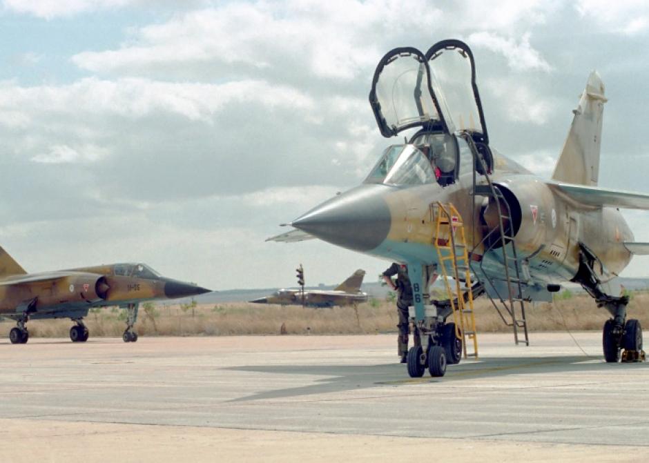 El inconfundible Mirage F-1 el Ejército del Aire en la base de Albacete