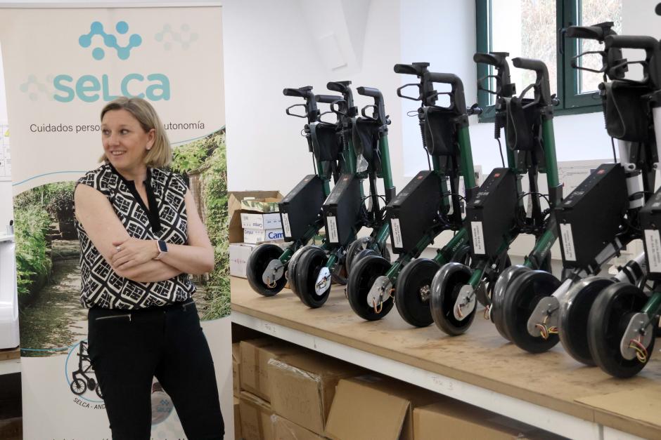Isabel Blanco, durante la presentación en La Aldehuela