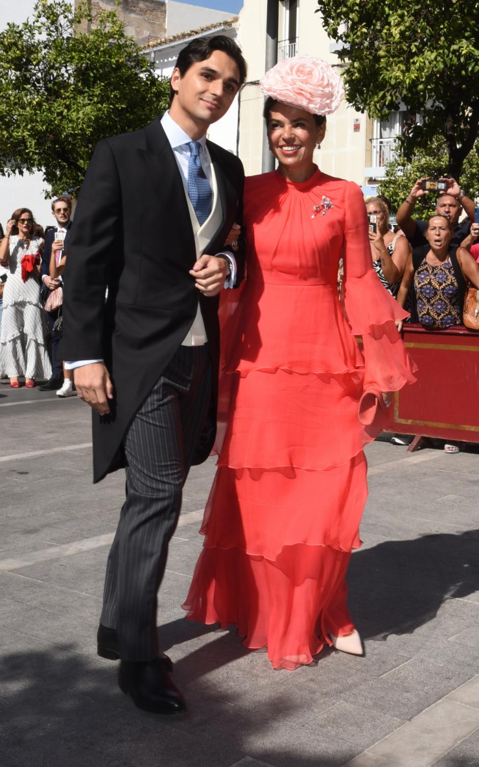 Maxime Corneille and his mother Alexia Iribarren