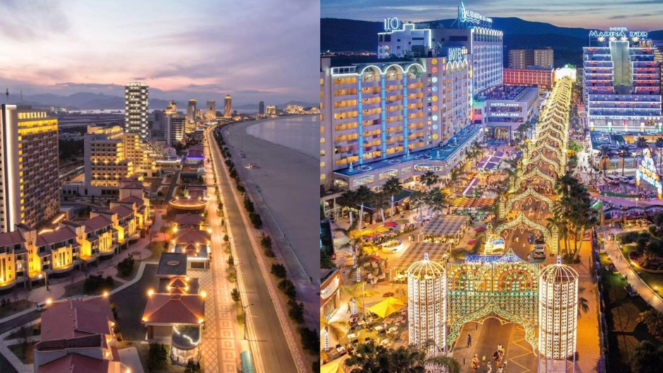 Comparativa del antiguo complejo de Marina d'Or, en Castellón, con Wonsan Kalma en Corea del Norte