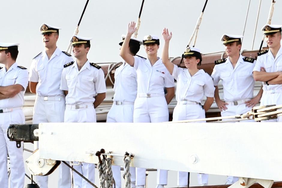 La Princesa de Asturias, Leonor de Borbón, a bordo del buque escuela 'Juan Sebastián de Elcano