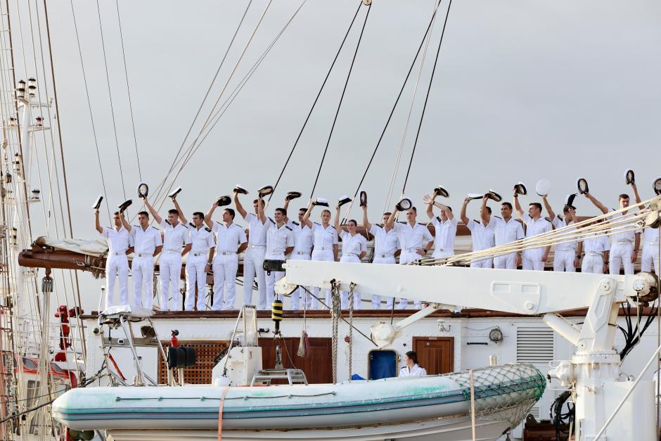 La Princesa de Asturias, Leonor de Borbón, a bordo del buque escuela 'Juan Sebastián de Elcano'