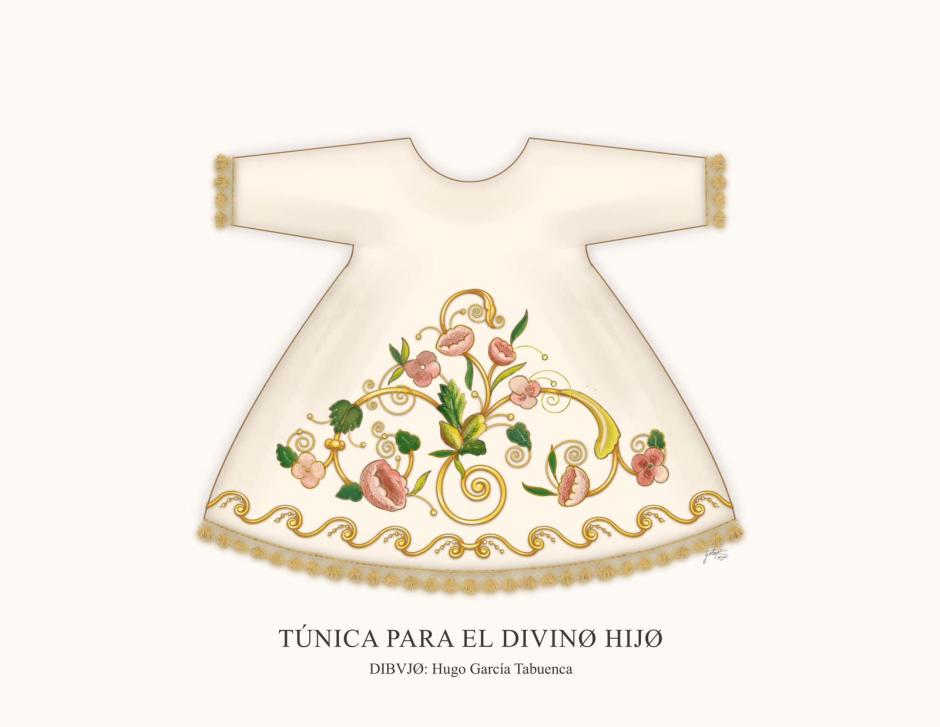Diseño para el traje del Niño de la Virgen del Socorro