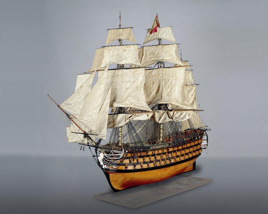 Modelo del navío "Real Borbón" (1819)