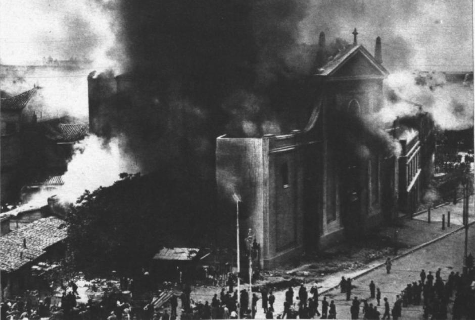 Incendio de la Compañía de Jesús en La Gran Vía