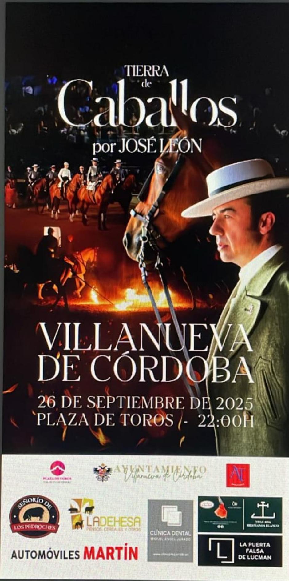 Cartel del espectáculo Tierra de Caballos