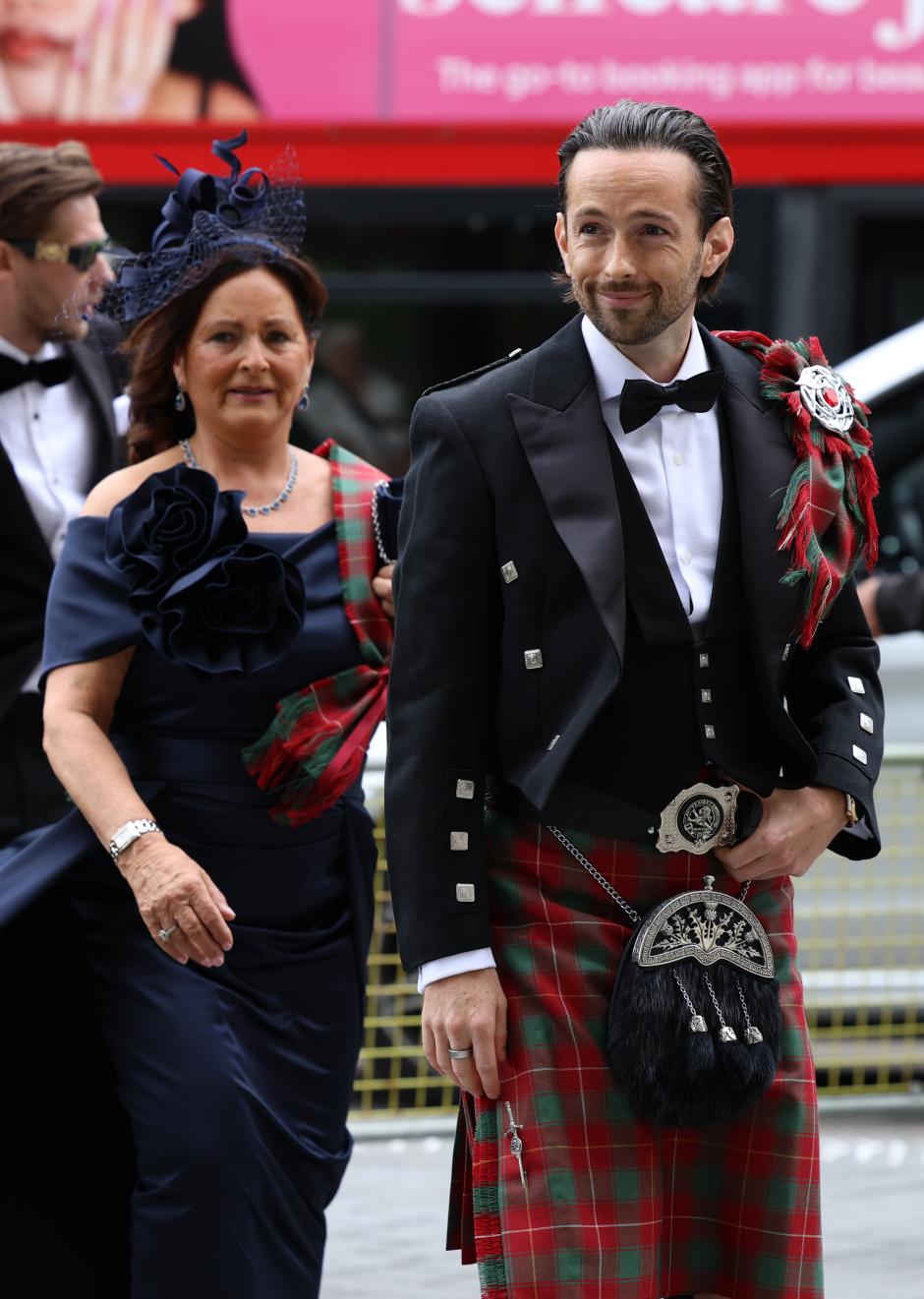 Hairdresser Rory McPhee arrives for his wedding to Spice Girl Melanie Brown, Mel B, at St Paul's Cathedral, London. Picture date: Saturday July 5, 2025. *** Local Caption *** .