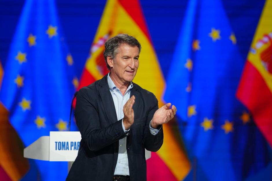 El presidente del PP, Alberto Núñez Feijóo