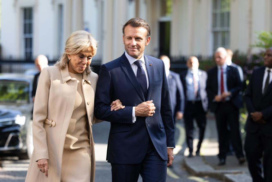 Emmanuel y Brigitte Macron
