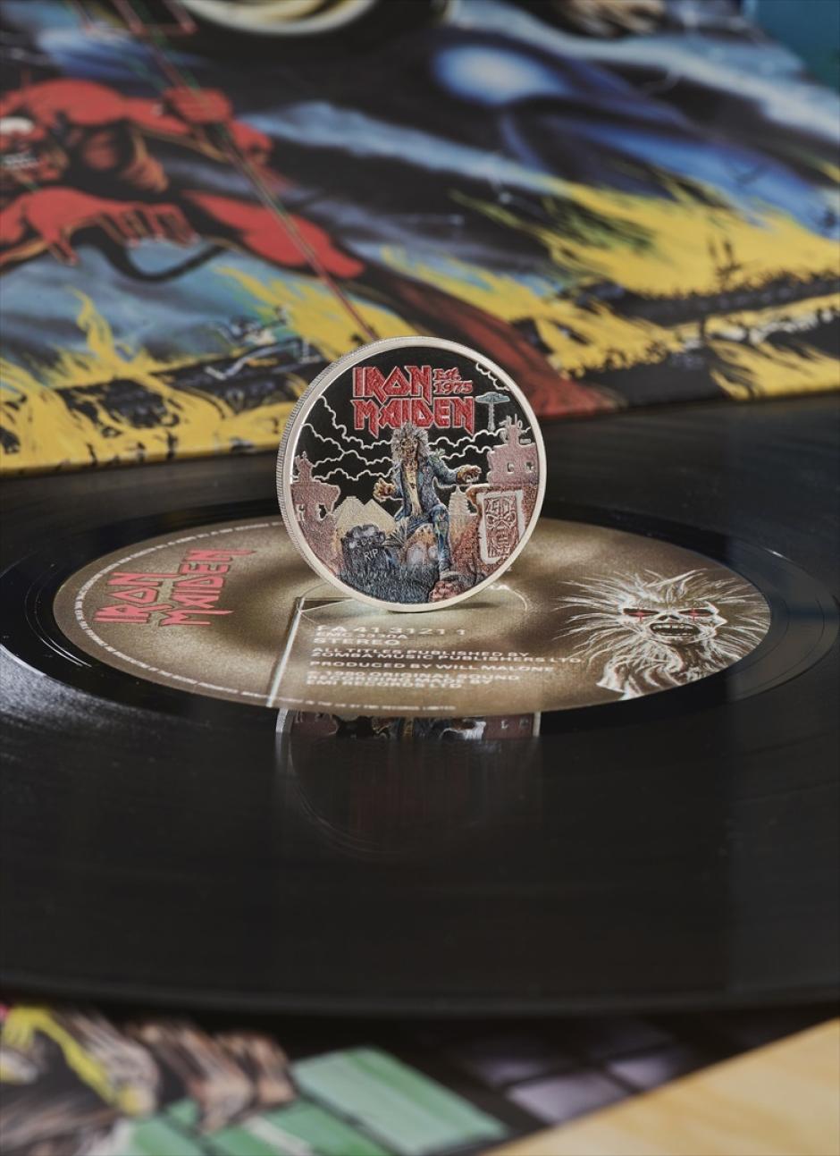 Moneda del 50º aniversario de Iron Maiden