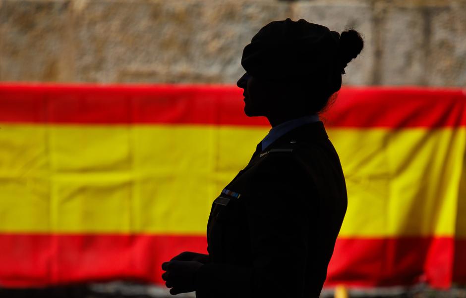 Desfile militar en Ciudad Rodrigo(Salamanca) en homenaje a los caídos en la Guerra de la Independencia