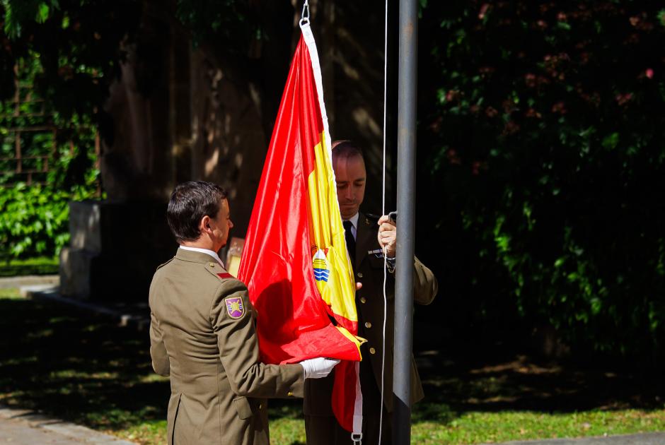 Desfile militar en Ciudad Rodrigo(Salamanca) en homenaje a los caídos en la Guerra de la Independencia