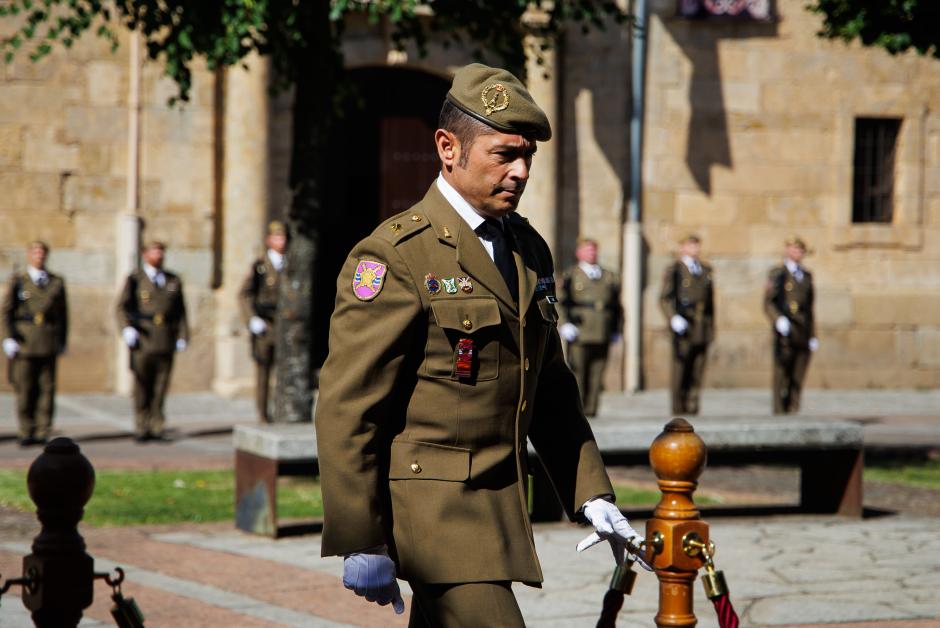 Desfile militar en Ciudad Rodrigo(Salamanca) en homenaje a los caídos en la Guerra de la Independencia