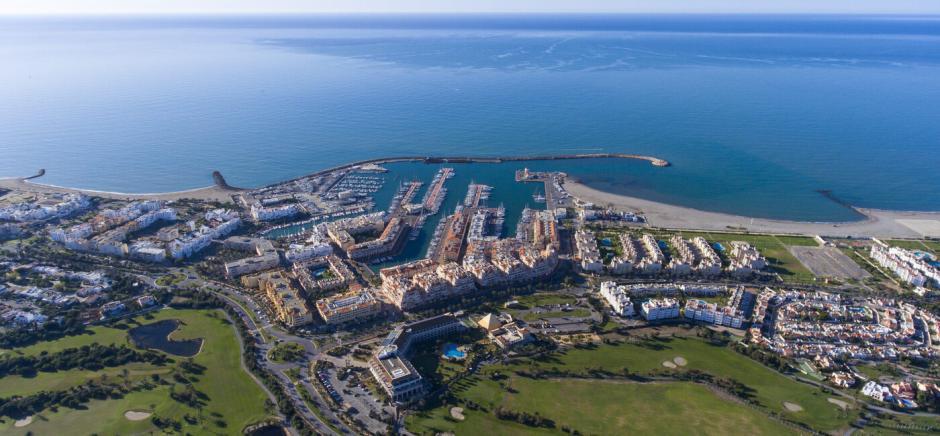 Vista aérea de Almerimar, el 'pequeño Mónaco' de Almería