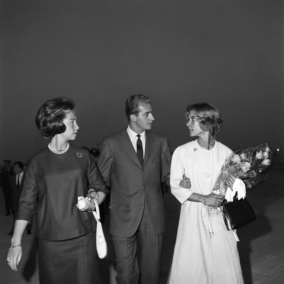 La Princesa Irene con Don Juan Carlos y Doña Sofía en 1963