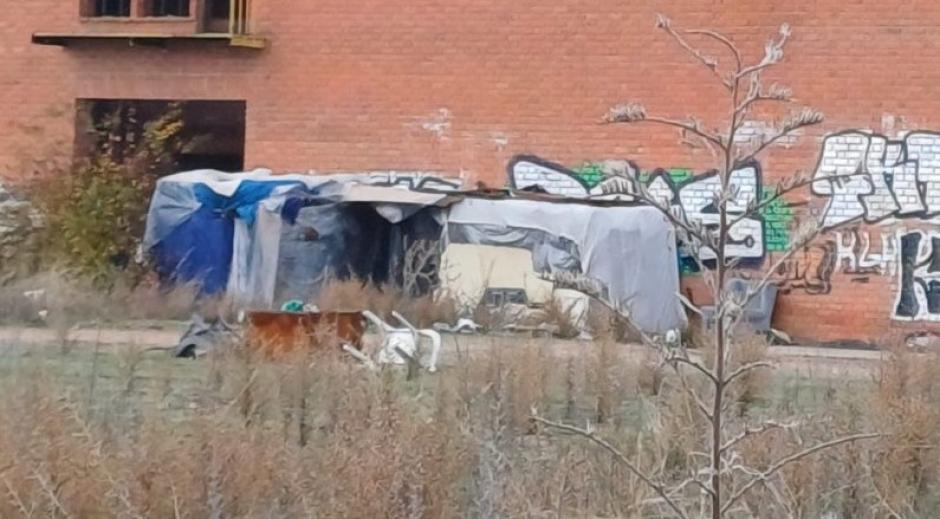 Chabolas en la localidad vallisoletana de Medina del Campo