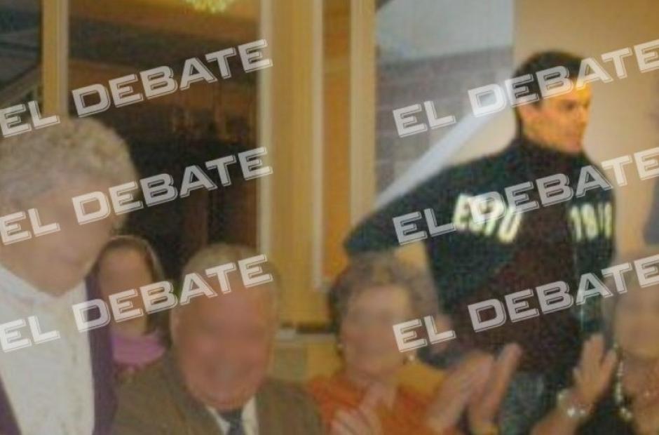 Pedro Sánchez en el interior de Salones Imperio