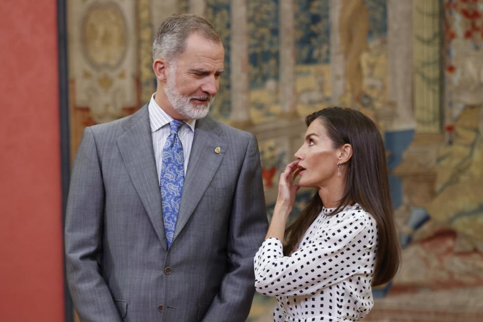 Los Reyes, poco antes de que empezara la reunión con los patronos