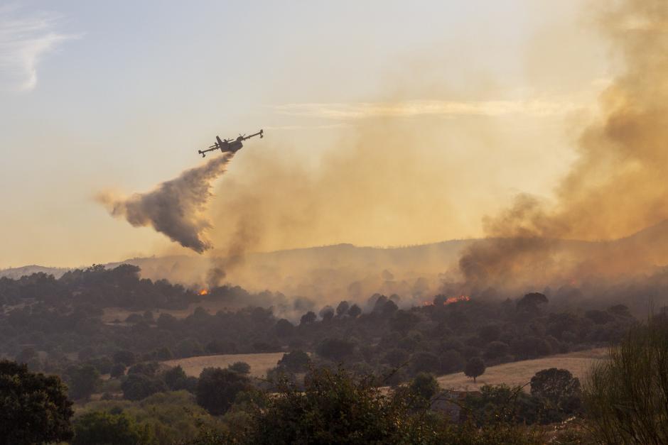 La Junta activa la situación operativa dos ante la evolución del incendio de Navaluenga (Ávila)
