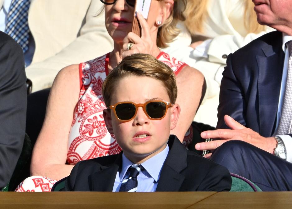 Prince George in the Royal Box on day fourteen of the 2025 Wimbledon Championships at the All England Lawn Tennis and Croquet Club, London. Picture date: Sunday July 13, 2025. *** Local Caption *** .