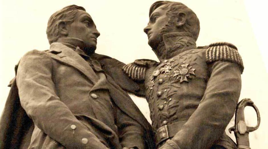 Simón Bolívar y Pablo Morillo